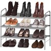 Simple Houseware 3-Tier Shoe Rack Storage Organizer, Grey – Space-Saving