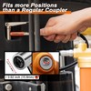 THINKWORK Grease Gun Coupler, 90° Degree Grease Gun Tips, Strong