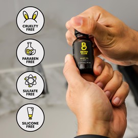 The Beard Club Premium Cedar Beard Oil for Men - Natural Castor & Almond Oils - Beard & Mustache Conditioner - Hydrates, Moisturizes, Softens & Soothes Dry Skin - Strengthens Hair Follicles