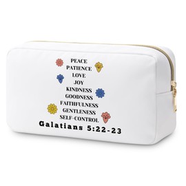 Religious Gifts Makeup Bag Christian Gifts for Women Bible Verse Gifts Inspirational Gifts for Christian Prayers Friend Mom Coworker Cosmetic Bag Scripture Gifts Christmas Birthday Gift Travel Pouch