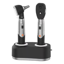 CheckATek Estuche Diagnostico Veterinario Oftalmoscopio Otoscopio Led