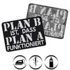 Funny Patch "Plan B ist dass Plan A funktioniert" Motivation