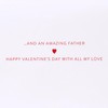 Papyrus Valentine's Day Card for Dad (An Amazing Father)