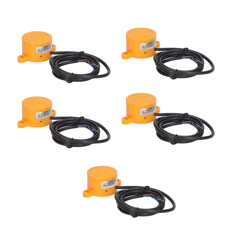 5PCS Cylindrical Proximity Switch NPN Normally Open Distance Approach Sensor