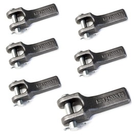 (Pack of 6) 3/8 inch Weld-On Safety Chain Retainer for Truck Trailer Hitch