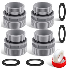 FANOVO 4560 Pool Hose Conversion Adapters Kit, 40mm to 1-1/2 Inch Above Ground Swimming Filter Hose Convertor Connector Compatible with Intex Coleman, for Hayward Pool Filter Pump Hose