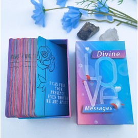 Oracle Cards Decks Divine Loves Oracle Cards,64 Love Tarot Cards Twin Flame Oracle Deck,oracle cards decks with meanings on them,Explore Intimate topics Meet Your Needs for Love and Being Loved