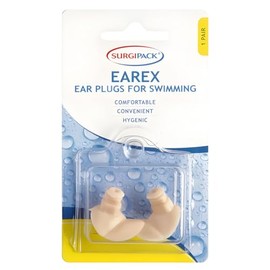 Surgipack Earex For Swimming Ear Plugs 1 Pair