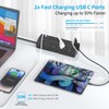 Desk Clamp Power Strip with 40W Fast Charging Station, JXGUCAT