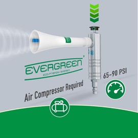 Nanoskin Evergreen Compact Mini Dual Action Pneumatic Cleaning Tool - Lightweight & Ergonomic, Used with Air Compressor, Ideal for Tight Spaces, Car Detailing & Home Use, Powerful Vortex Cleaning