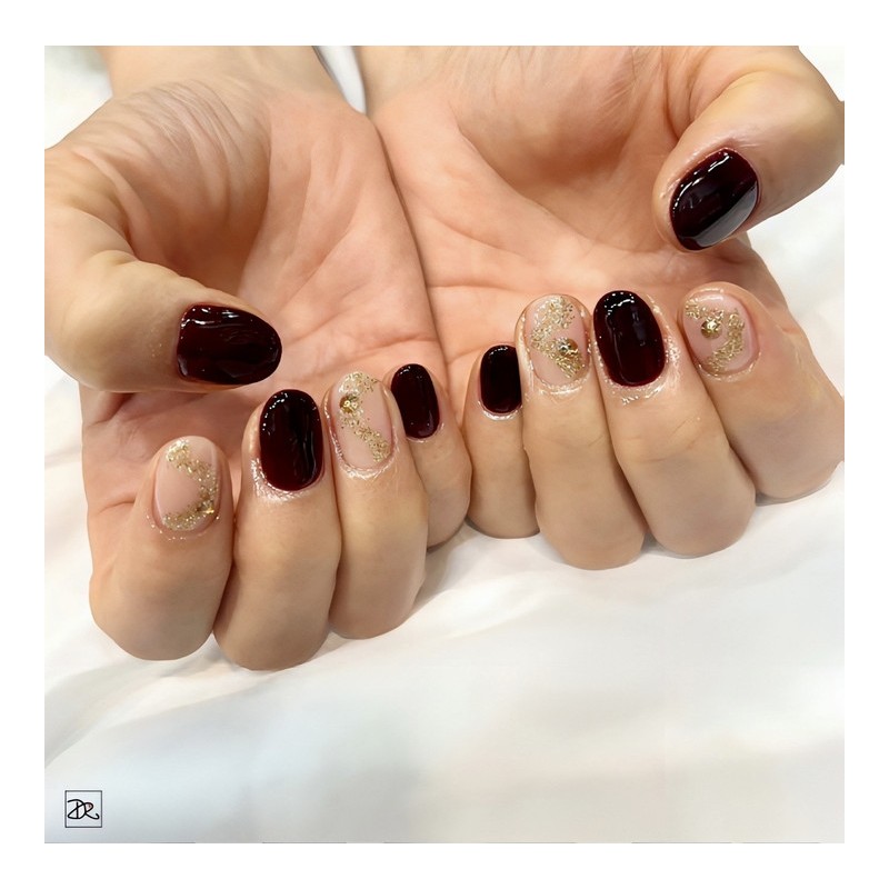 Next day delivery⭐Autumn marble nails⭐ / 다음날 발송⭐가을 마블네일⭐