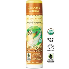Cocoa Butter Lip Balm, Creamy Cocoa, .25 oz/7 g