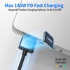 Tciogrxp 140W USB-C to Magnetic 3 Cable (6.6ft), Fast Charging