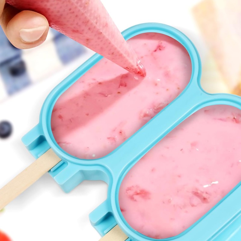 118 Silicone Ice Cream Mold Set with Lid and Stick