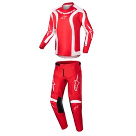 Alpinestars Racer Lurv Mars Red/White Youth Moto Gear Set - Pant and Jersey Combo