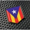 Catalonia Catalunya Flag Domed Chrome Emblem Proud Flag Car 3D