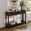 ChooChoo Console Table with 3 Drawers, Rustic Entryway Table, Narrow
