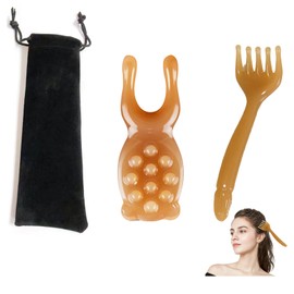 UAIAGM Head Massage Tool and Facial Massager Manual Scalp Massager Gua Sha Five Claw Scalp Massage Tool Comb Hair Cleaning Tools for Face Eye Nose Jaw Neck Brush Scalp Massagers for Relaxation