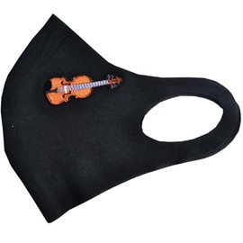 Alberts Gifts Music Black Violin Comfortable Mask/Reusable Polyester Non Medical Grade One Ply Face Covering
