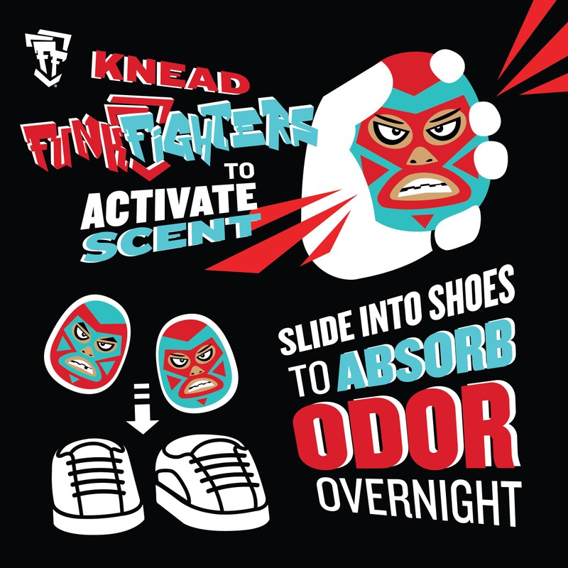 Funk Fighters Bamboo Charcoal Odor Absorbing Shoe Inserts (2 Count)