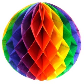 MooLuxe Rainbow Honey Comb Ball 12"