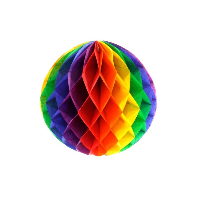 MooLuxe Rainbow Honey Comb Ball 12"