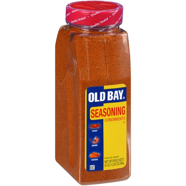 OLD BAY Seasoning, 24 oz - One 24 Ounce Container of OLD BAY All-Purpose Seasoning with Unique Blend of 18 Spices and Herbs for Seafood, Poultry, Salads, and Meat