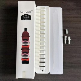 Strong Adhesive Wall-Mounted Cap Storage Versatile Rack Supplies for Household Home Organiser Black Door Hook - Color: White