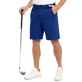Rdruko Men's Golf Shorts Stretch Dry Fit 9" Lightweight Casual Dress Shorts with Pockets(Royal Blue, US 40)
