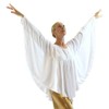 Danzcue Womens Angel Wing Drapey Pullover Dance Top