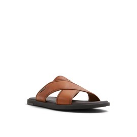 ALDO Men's Olino Slide Sandal, Cognac, 7