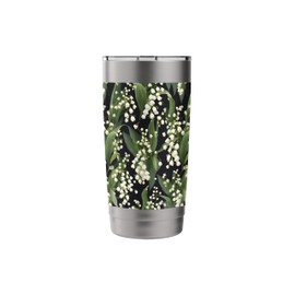 Lily of the Valley Flower Bouquet Plant Lover Floral Pattern Stainless Steel Insulated Tumbler