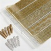 White & Gold Lace Nail Foil Sheets, 10 Rolls Nail