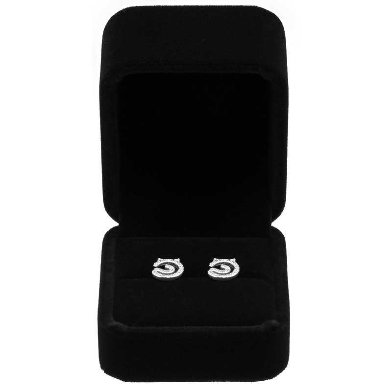 POKOFO Classic Velvet Engagement Ring Box Earring Jewelry Case Gift