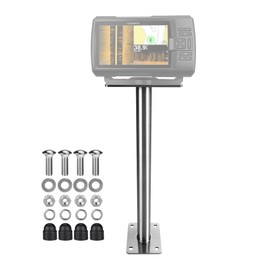 VINmounts 17.72" Extension Arm Fish Finder Mount for Boat,304 Stainless Steel Depth Finder Mount for 5" to 16" Fishfinder,Compatible with Garmin,Lowrance, Humminbirdand More