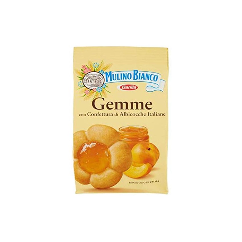 Mulino Bianco "Gemme" Shortcake with Apricot Jam - 7.05oz 200g,