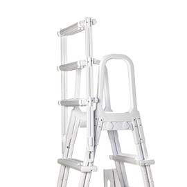 Blue Torrent A-Frame Flip Up Pool Ladder for Above Ground Pools