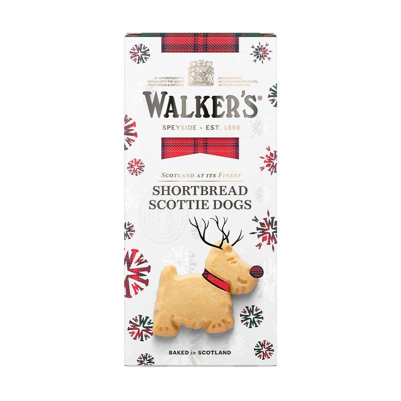 Walkers Shortbread – Festive Shortbread Scottie Dogs 125g - Pack