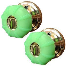 Enjoy Cover | 2 Pack Upgraded Ergonomic Design Door Knob Cover Grips, Non-Slip, Arthritis and Senior Living Aids, Universal Size (Green)