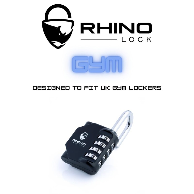 Rhino Lock Secure Lock (6mm Gym Edition) - Black 4
