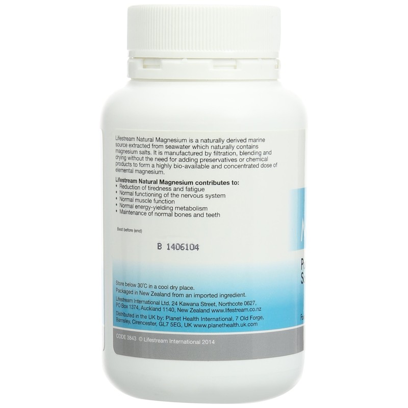 Lifestream Natural Magnesium Capsule - Pack of 120 Capsules