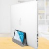 Vertical Laptop Stand 3 Slots Orderly Storage Width Adjustment Laptop