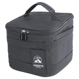 YOGOTO Spice Box, Condiment Case, Lunch Box, Camping, Outdoors, BBQ, Dividers Included (C5)