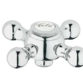 Grohe 45291000 Cross Handle Blue/Red