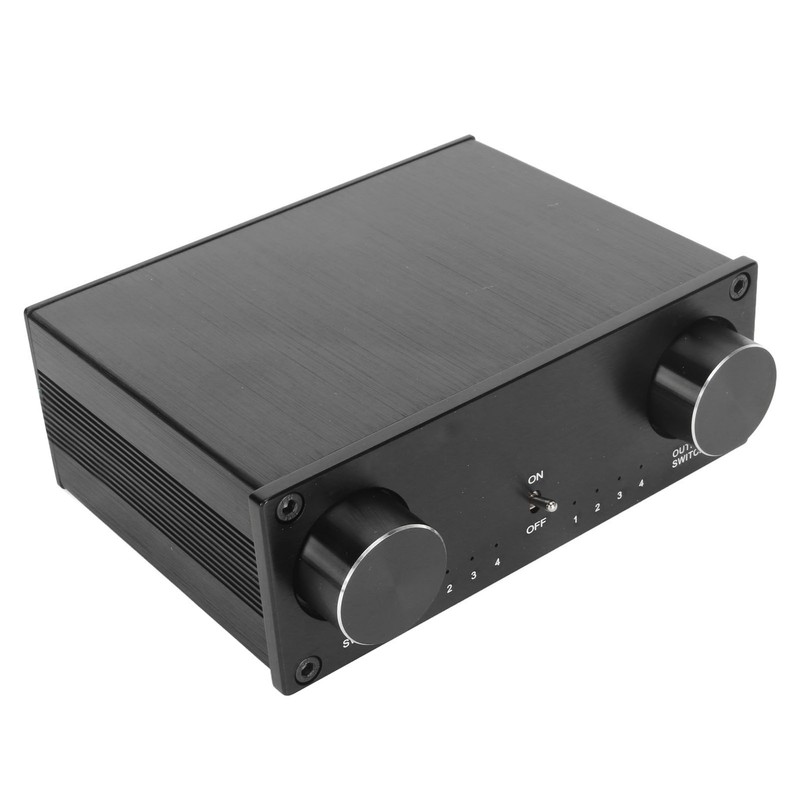 HiFi Sound Switcher 4 in 4 Out Dual Channel Gold