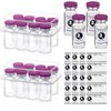 Threlaco 20 Pcs 3ml Sealed Sterile Empty Vials with Self