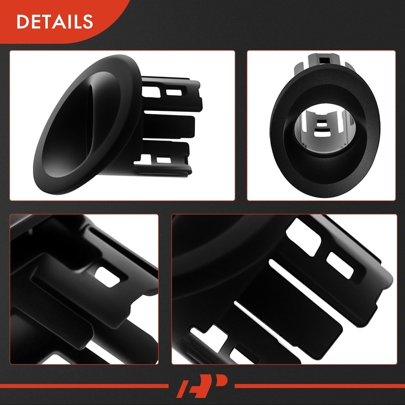 A-Premium 2-PC Rear Outer Left Parking Assist Sensor Retainer Bezels