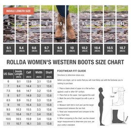 HISEA Rollda Cowboy Boots for Women Cowgirl Boots Ladies Western Embroidery Pointy Toe