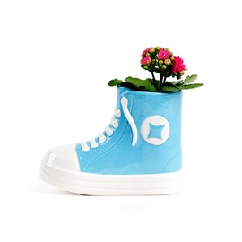 Milimetrado Original Flower Pot for Small Plants in Blue Shoe Shape