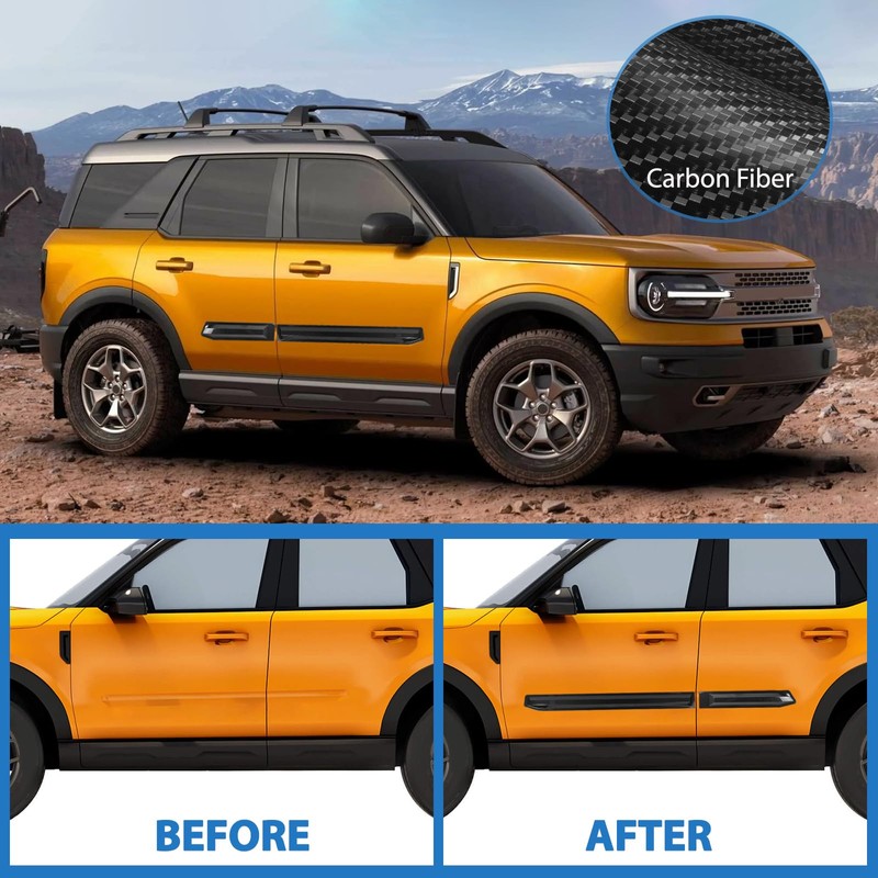 Side Door Guards Protector Compatible with Ford Bronco Sport 202-2025,